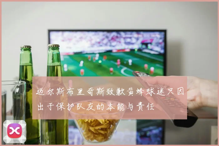 迈尔斯布里奇斯致歉黄蜂球迷只因出于保护队友的本能与责任